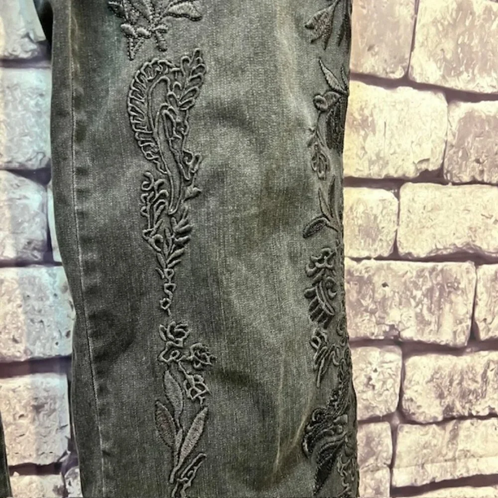 Chico's So Slimming Black Girlfriend Flare Style Jeans Size 16 - Picture 5 of 9